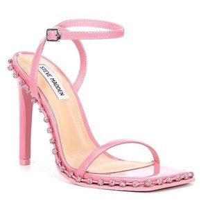 Steve Madden Zelle square toe heels Brand New pink Size 9